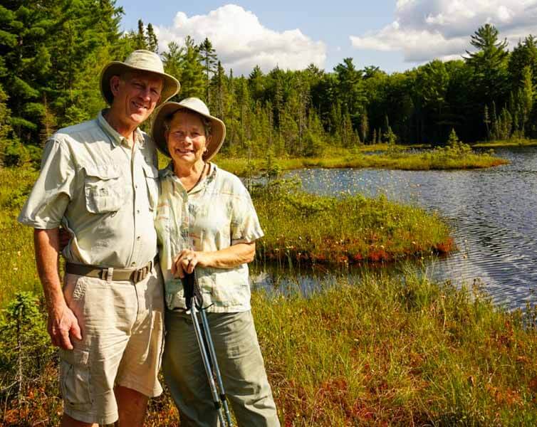 clif and hannah jensen at perch lake