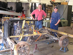 mark and jeremiah with inspection car rebuild