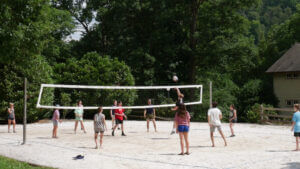 sand court volleyball
