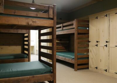 bunks and cabinets