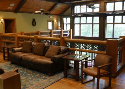 balcony seating area