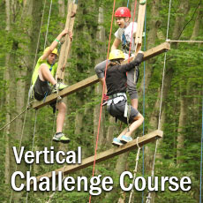 kids climbing vertical challenge course
