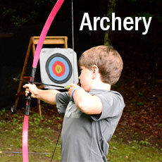 archery boy shooting arrow