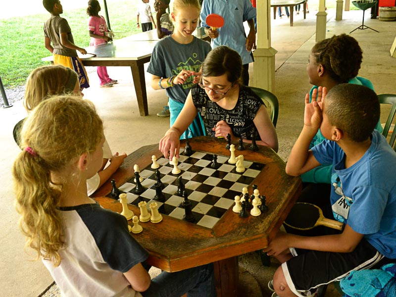 kids playing chess